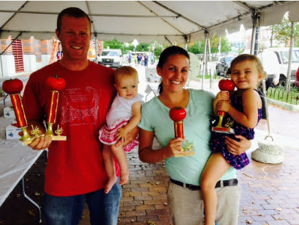 Langwater Farm coowners Kevin and Kate O'Dwyer with their daughters, Rachel and Madison.