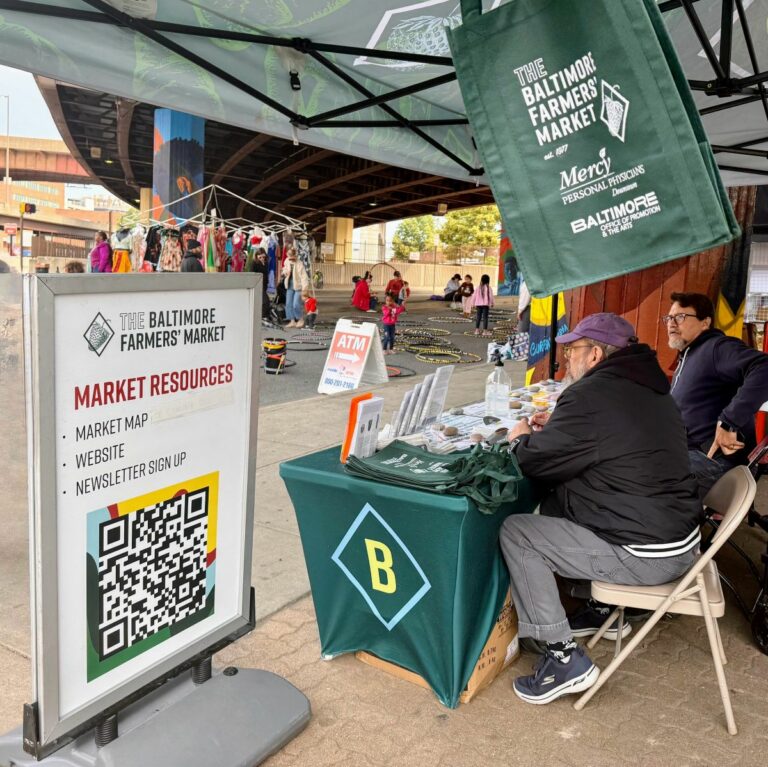 Baltimore Farmers Market Info Table