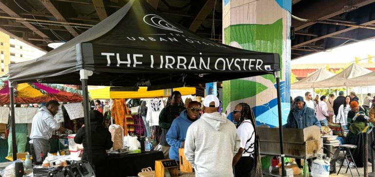 Baltimore Oyster Bar's stall at Baltimore Farmers Market
